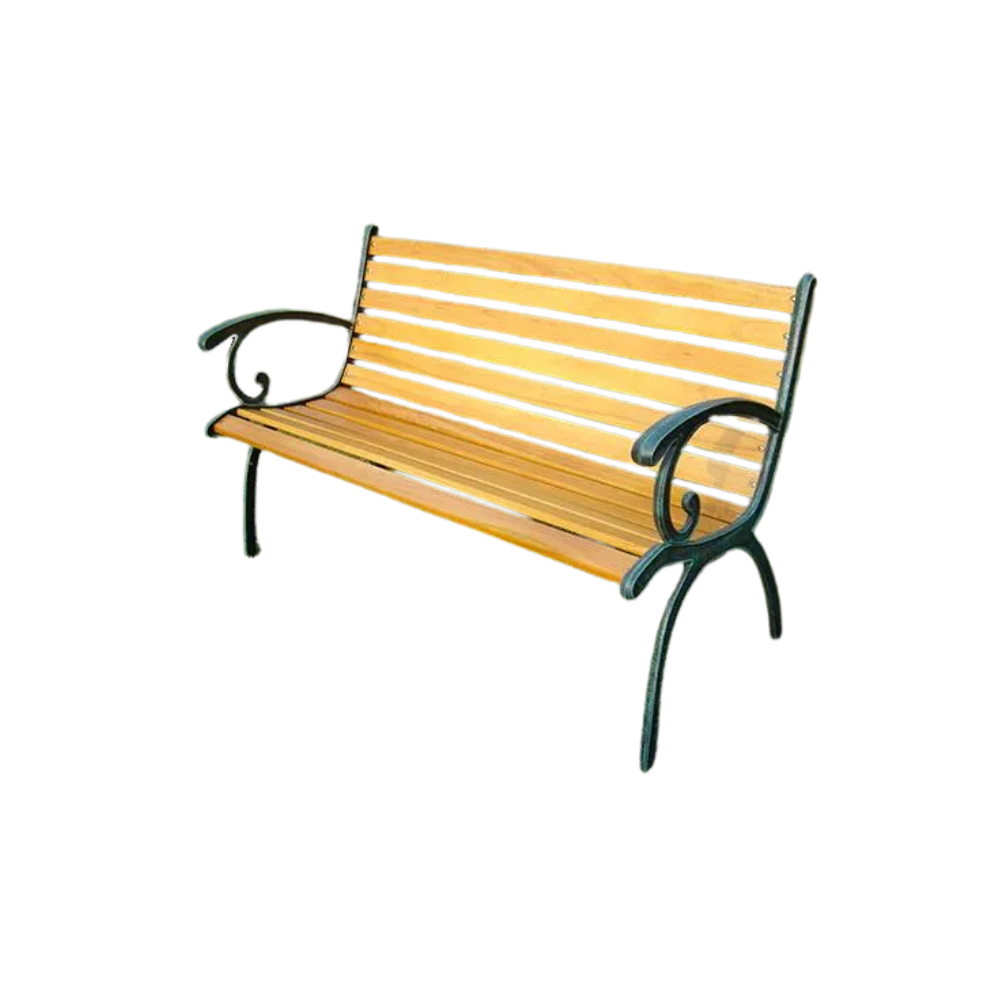 PANCHINA BENSON IN GHISA E LEGNO