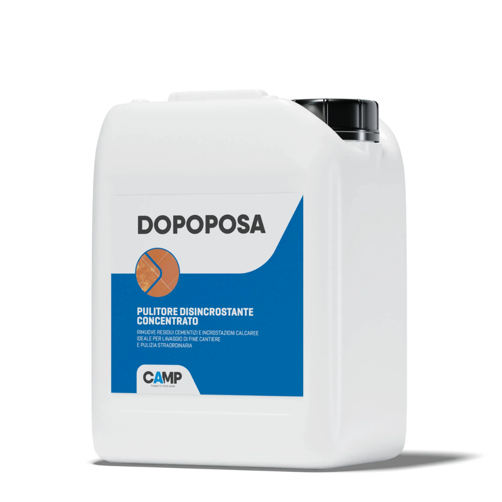 Dopoposa – Disincrostante Acido Concentrato per Pulizia Post-Posa di Pavimenti e Rivestimenti