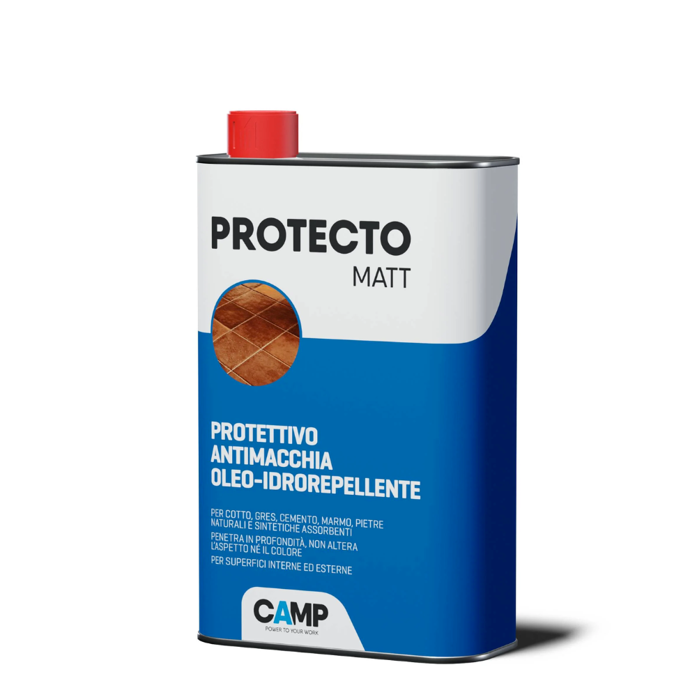 Protecto Matt – Trattamento Antimacchia Oleorepellente Protettivo per Materiali Minerali