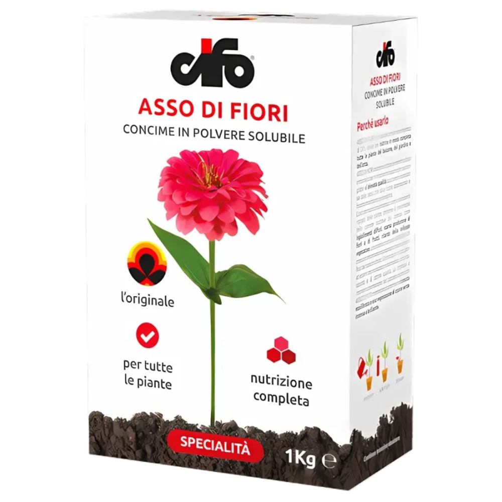 Concime Completo Asso di Fiori – Per Piante da Balcone, Giardino e Orto