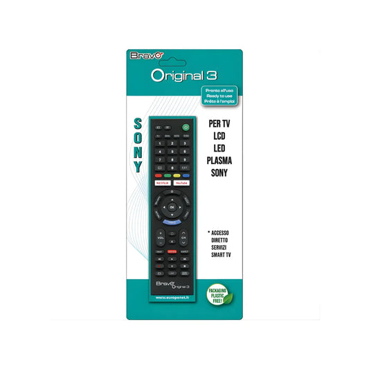 Bravo Smart TV Remote Original 3 – Compatibile con TV Sony