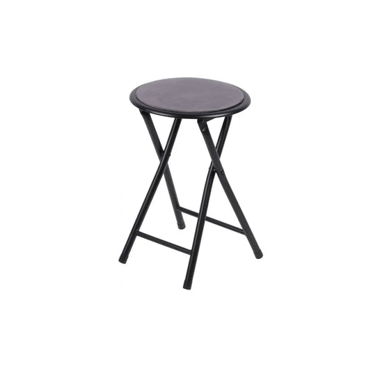 Sgabello Elegante Pieghevole – Struttura in Acciaio e Seduta Velluto