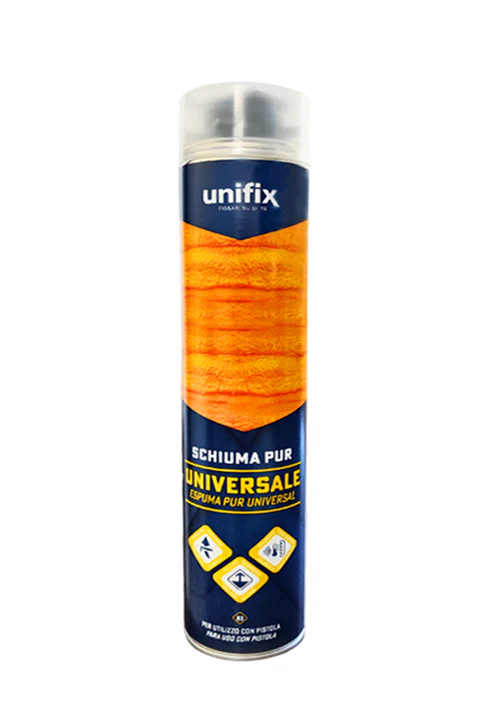 Unifix – Schiuma Poliuretanica per Pistola B3 750 ml | Espansione, Isolamento Termico e Acustico